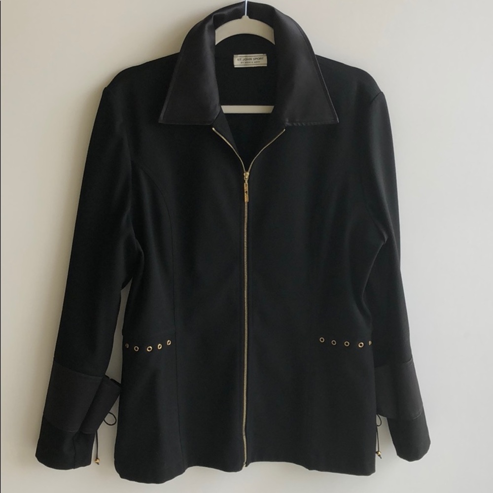 St. John Sport Black Blazer/Jacket